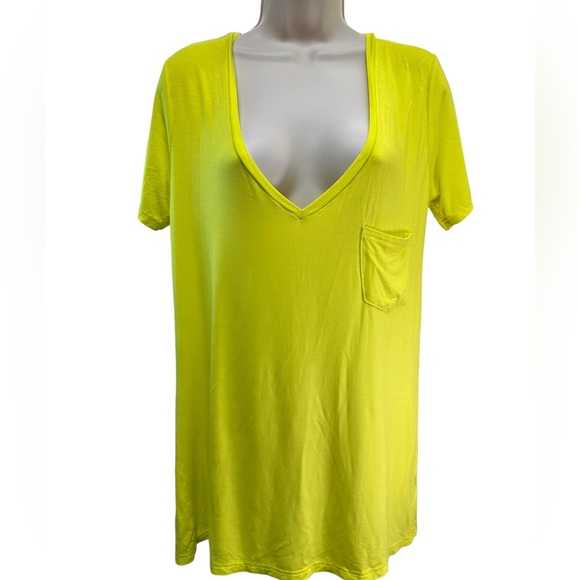 VICI SHORT SLEEVE YELLOW TSHIRT - Picture 1 of 3